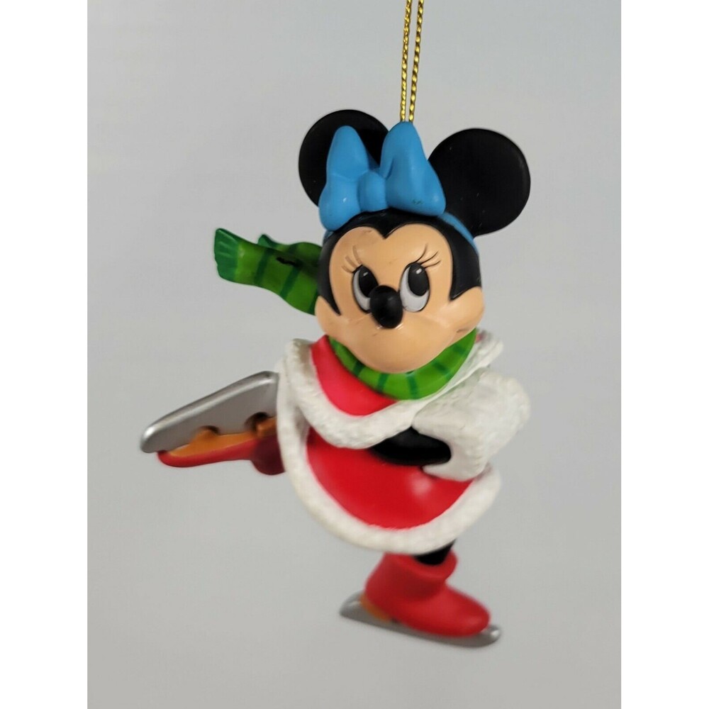 Disney Grolier Christmas Magic Ornament Minnie Mouse Ice Skating 26231 104